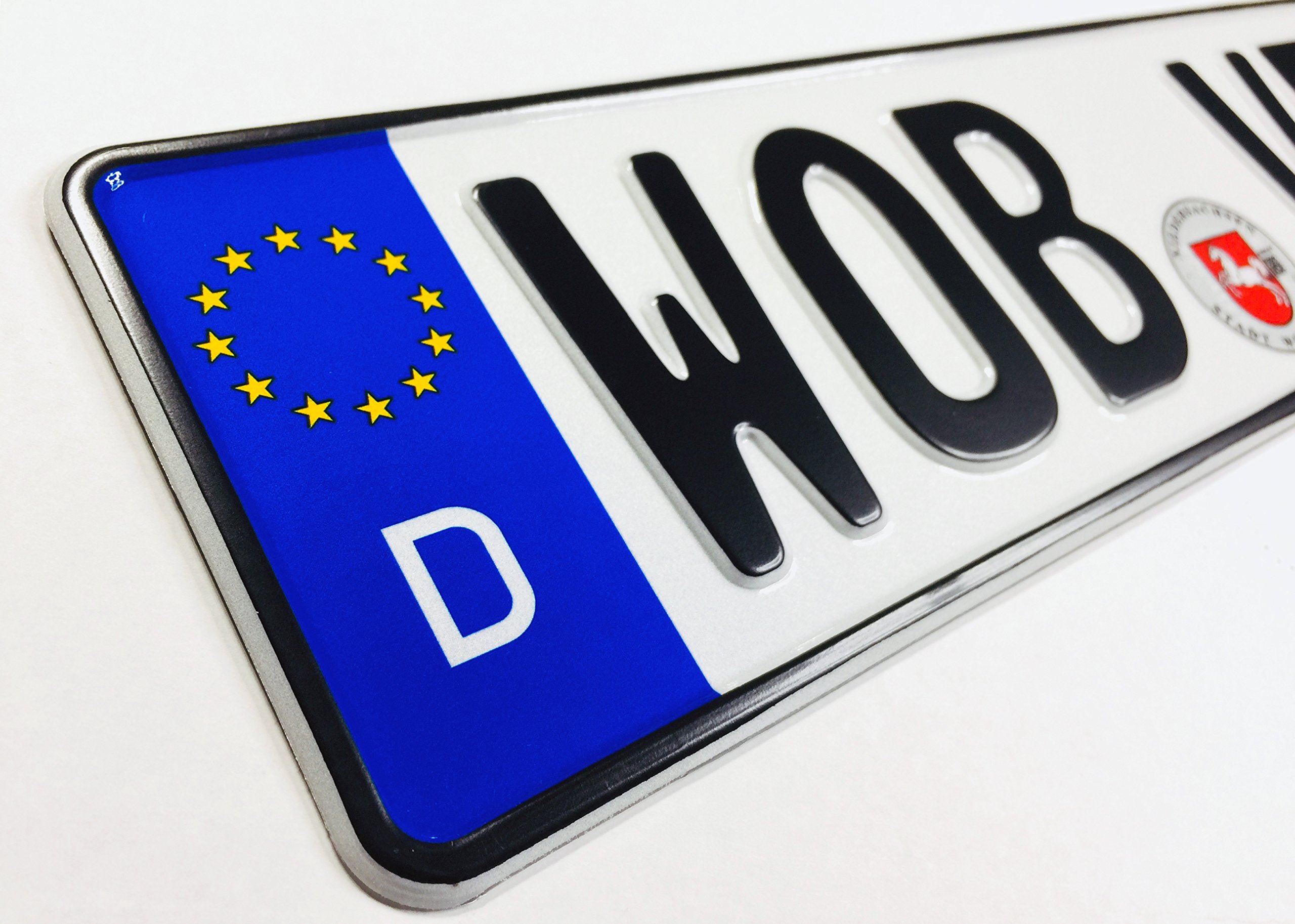 Amazon.com: Z Plates Compatible with VW Wolfsburg Front German